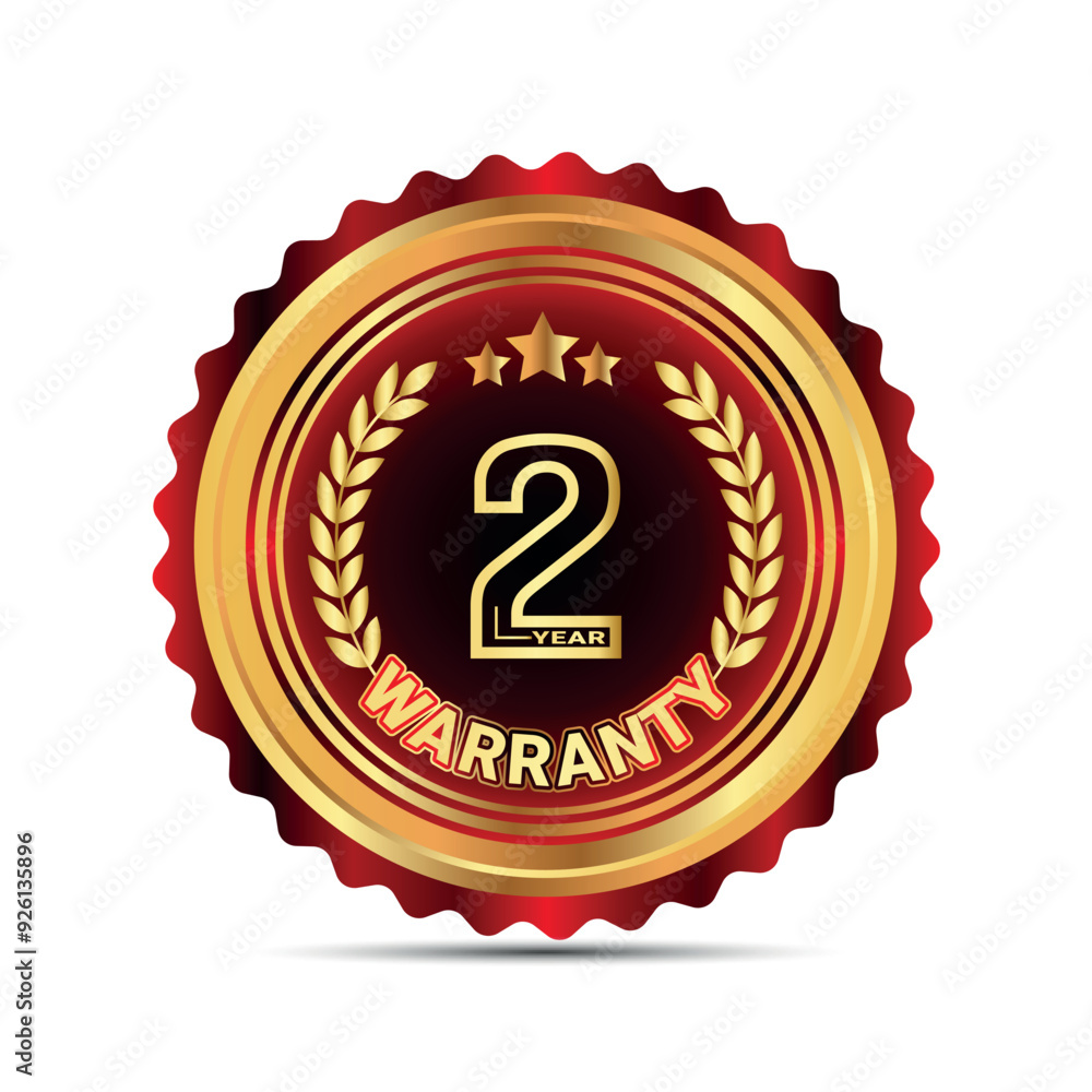 2 year warranty badge for packaging sticker warranty sticker badge 2 year warranty badge for packaging sticker warranty sticker badge