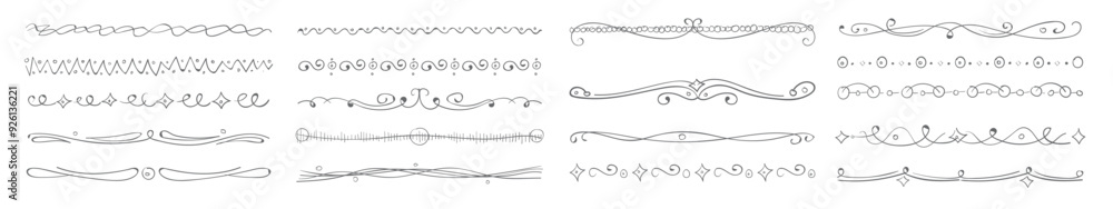 Obraz premium hand drawn divider collection