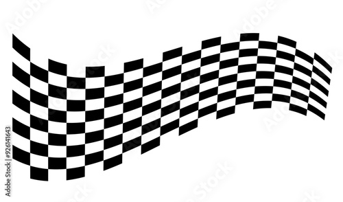 Race flag background. Checkered flag. Black and white checker. Finishing flag. Automotive graphics. Race motorsport concept. Vector illustration