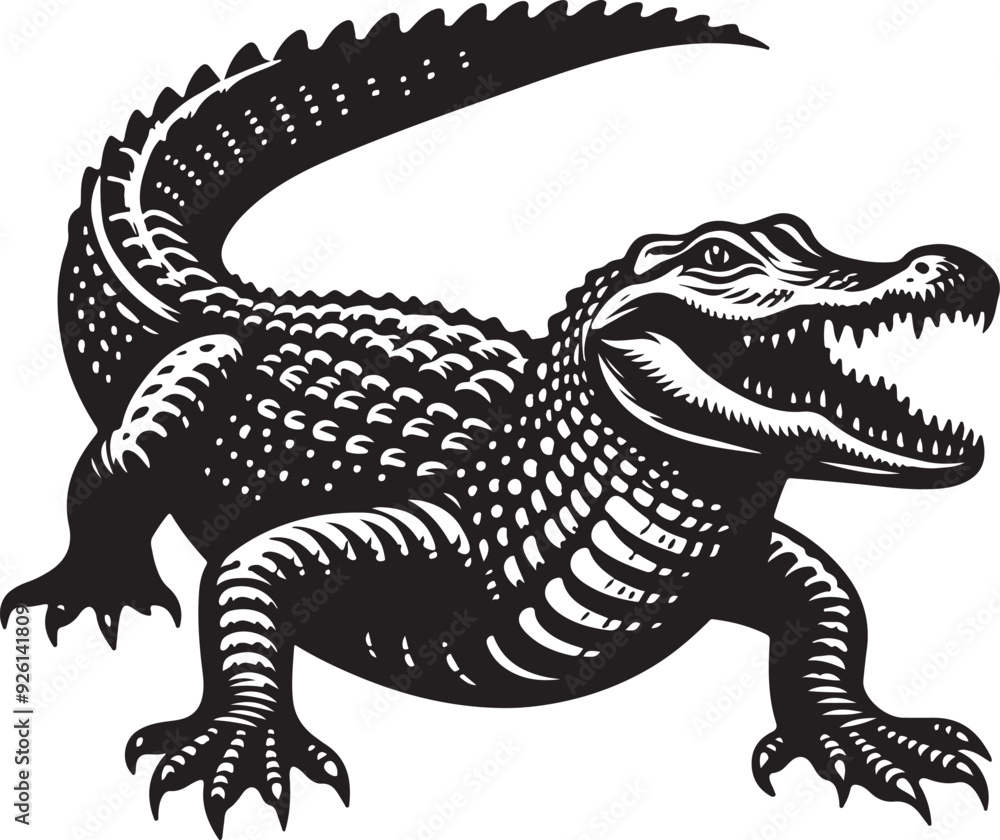 alligator vector design clipart flat style artwork alligator vector design clipart flat style artwork