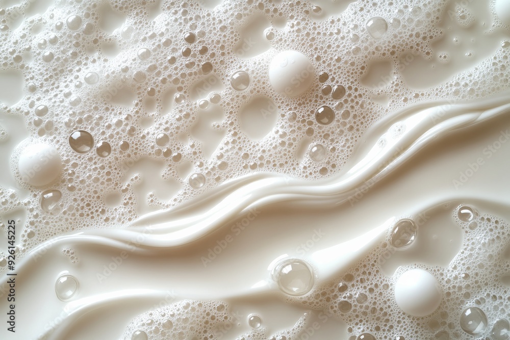 Water and soap foam background. Generative AI Water and soap foam background. Generative AI