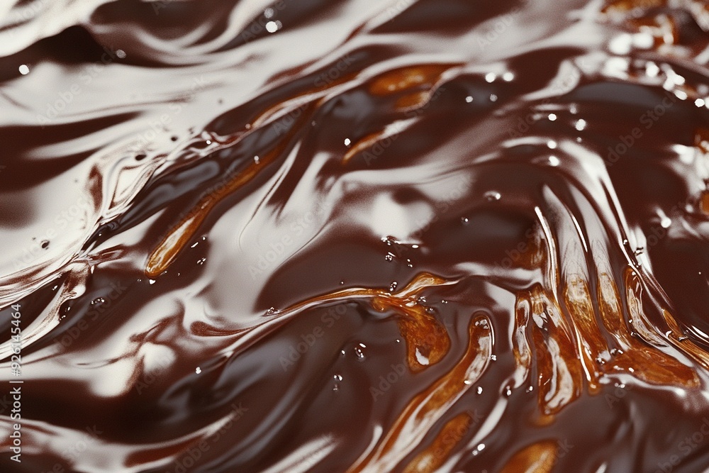 Processed collage of melted liquid chocolate texture. Detailed. Realistic. Generative ai Processed collage of melted liquid chocolate texture. Detailed. Realistic. Generative ai