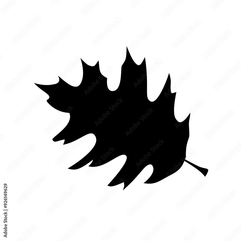 leaf silhouettes on the white background vector illustration leaf silhouettes on the white background vector illustration