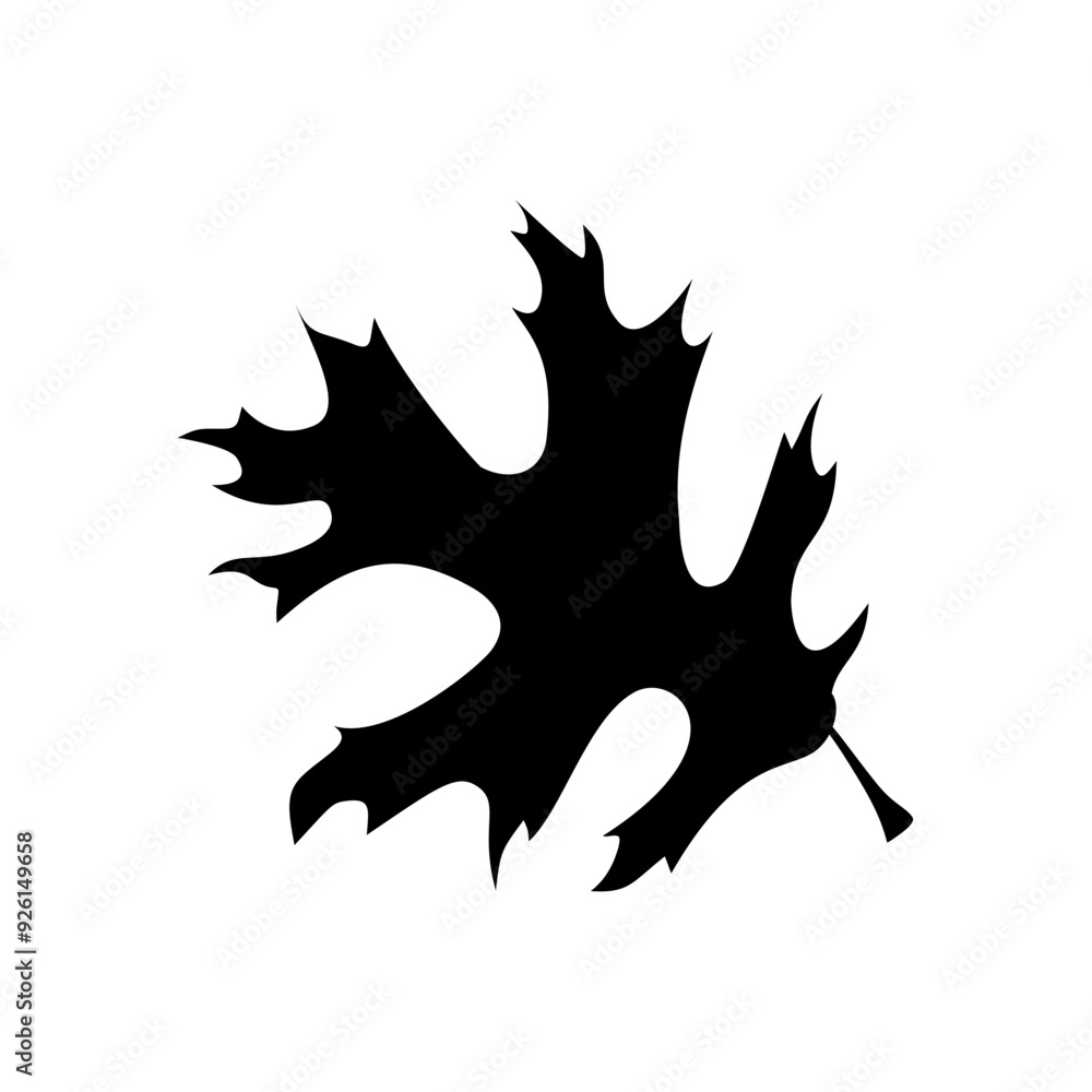 leaf silhouettes on the white background vector illustration leaf silhouettes on the white background vector illustration