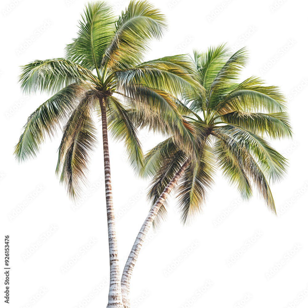 Obraz premium Palm trees isolated.