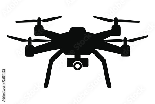 drone silhouette vector illustration