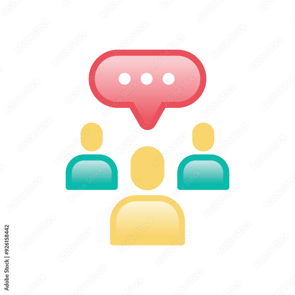 Group Therapy vector icon Group Therapy vector icon