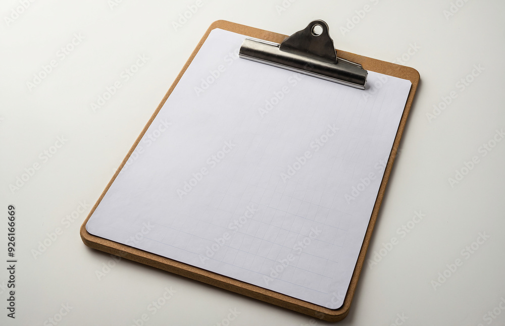 clipboard with blank paper copy space for notes text clipboard with blank paper copy space for notes text