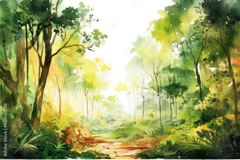Obraz premium Landscape forest vegetation outdoors.