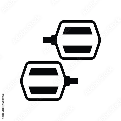 Pedals vector icon