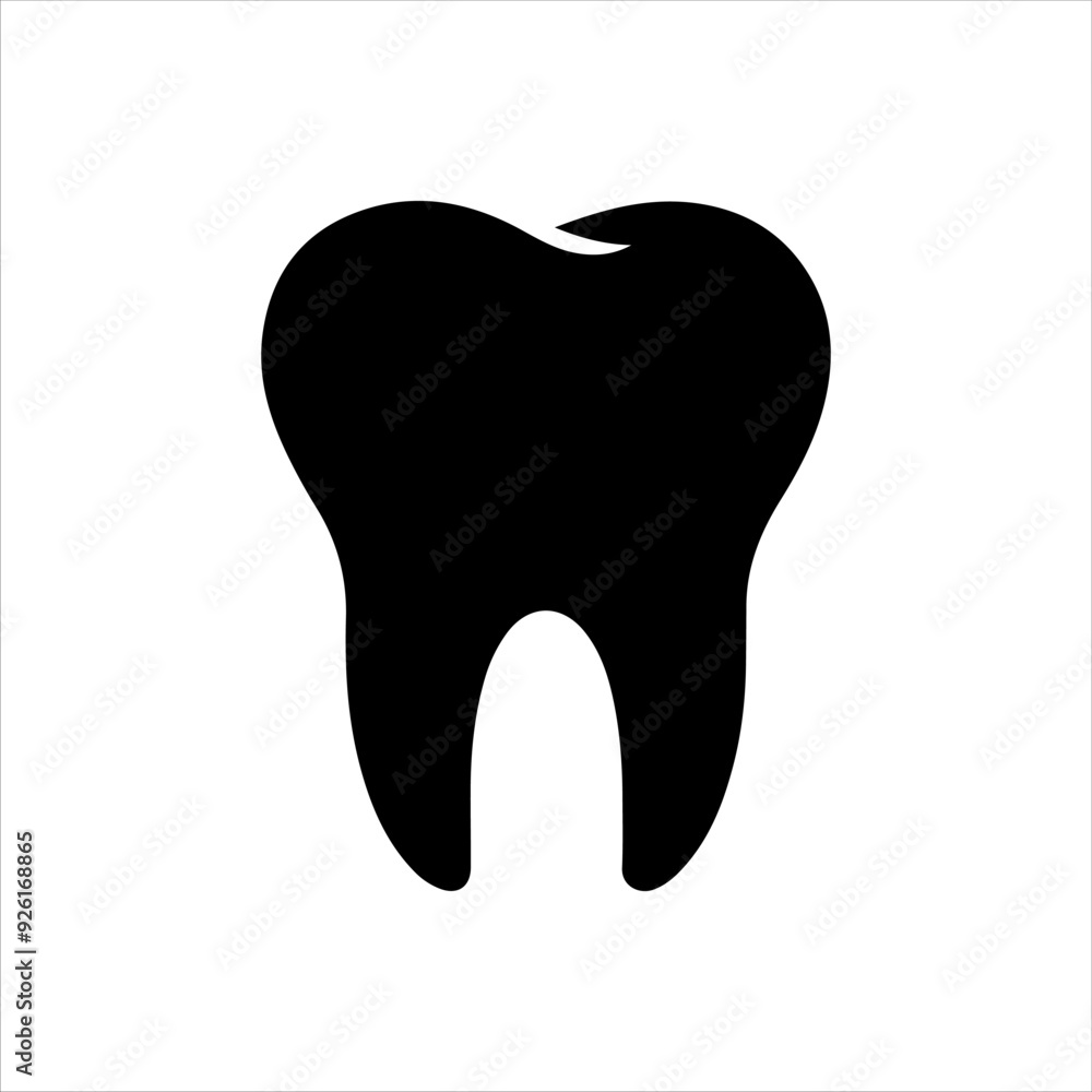 Human teeth silhouette vector illustration design on white background. Human teeth silhouette vector illustration design on white background.