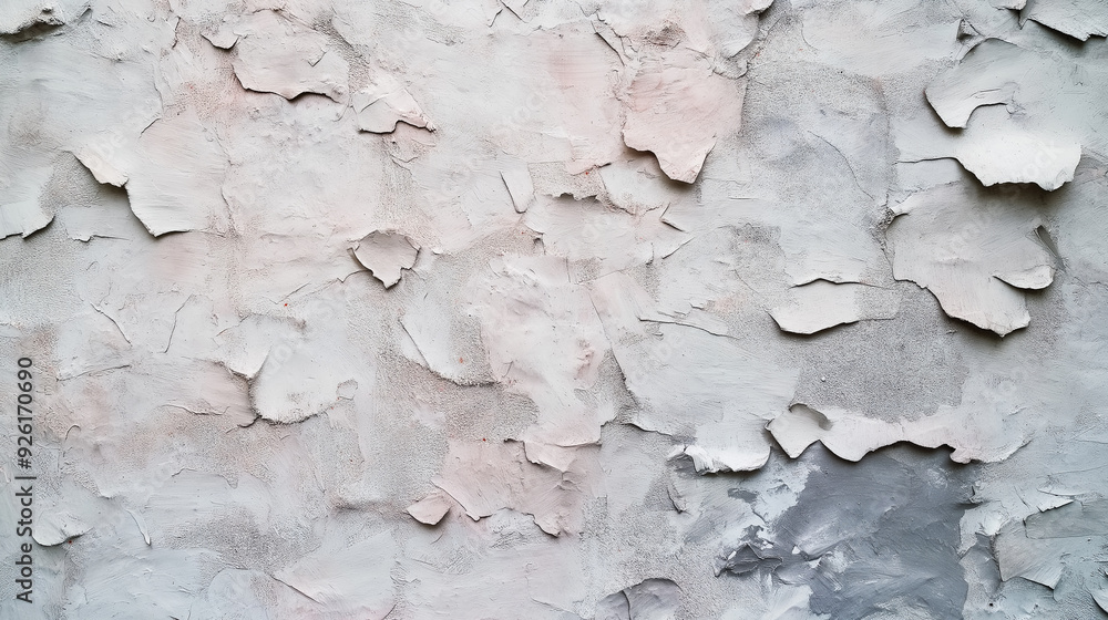 Textured wall with peeling paint in soft neutral tones Textured wall with peeling paint in soft neutral tones