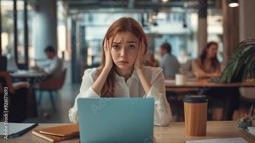 The stressed office worker