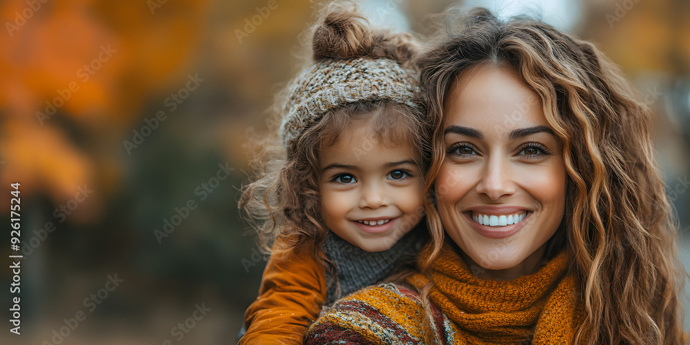 A heartwarming portrait of a joyful mother and her young daughter, both smiling radiantly in a sunlit outdoor setting. A heartwarming portrait of a joyful mother and her young daughter, both smiling radiantly in a sunlit outdoor setting.