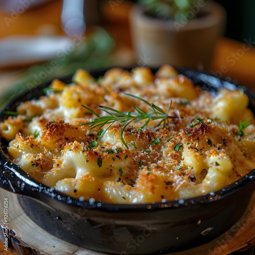 Homestyle Mac and Cheese with Crispy Golden Breadcrumb Topping