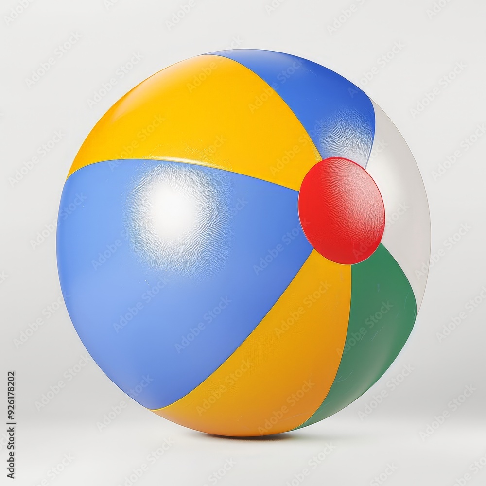 Vibrant Beach Ball Icon for Digital Projects Vibrant Beach Ball Icon for Digital Projects