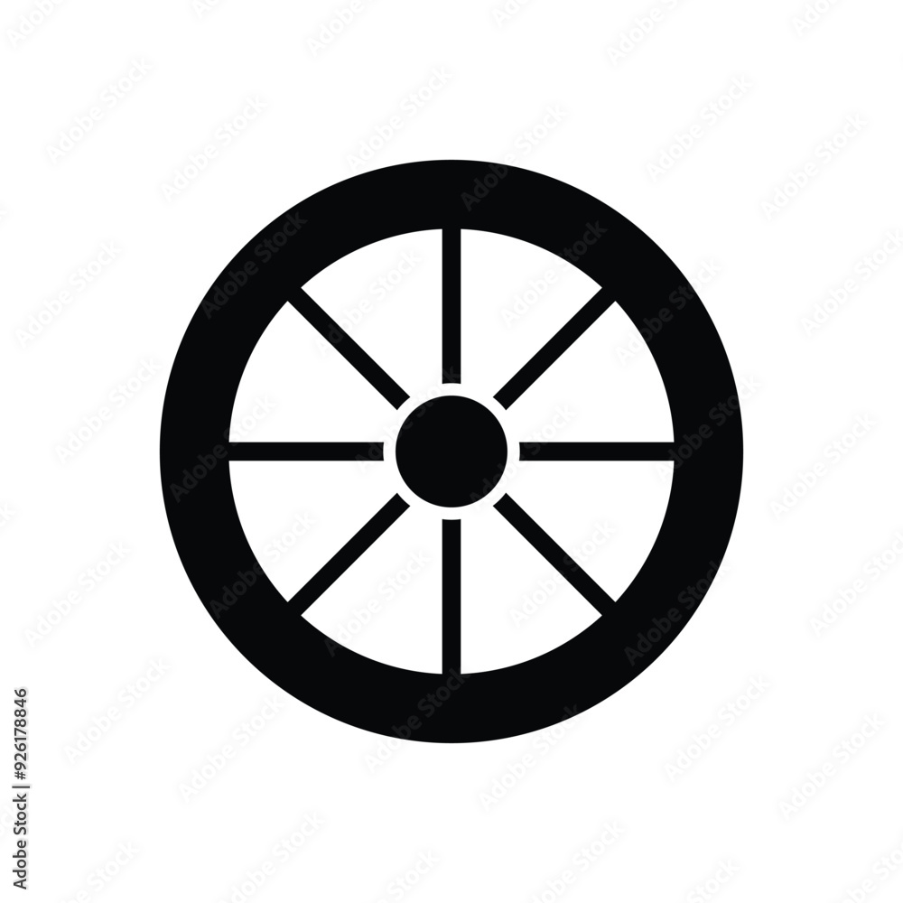 Wheel vector icon Wheel vector icon