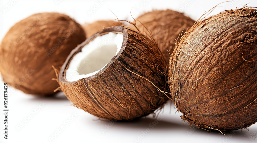Coconuts isolated on white background Coconuts isolated on white background