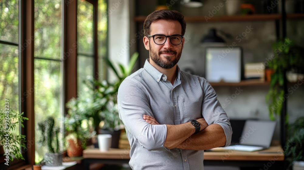 The professional in modern office The professional in modern office