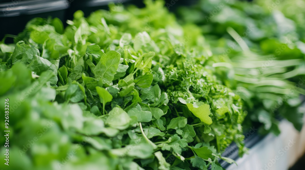A stall at a farmers market displaying fresh, healthy green vegetables. A stall at a farmers market displaying fresh, healthy green vegetables.