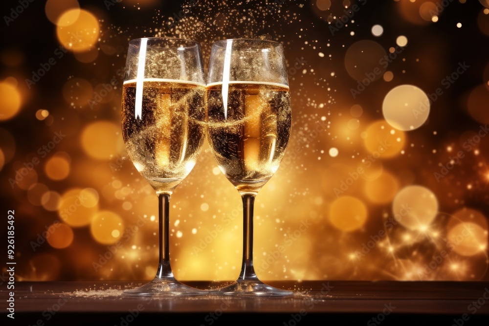 New Year drink glass wine. New Year drink glass wine.