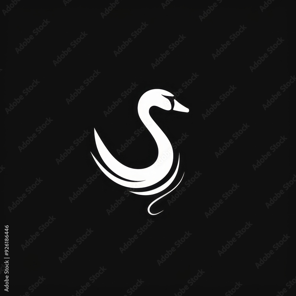 Fototapeta premium animal icon and logo on a white background Created with Generative AI technology