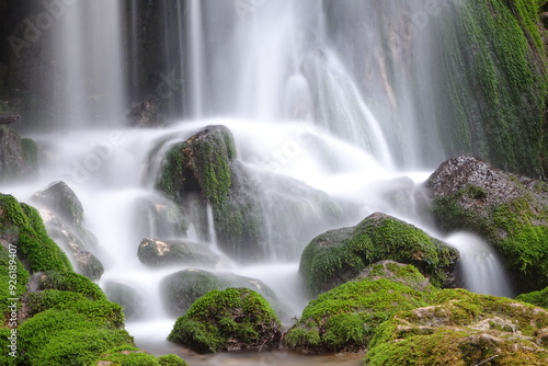 waterfall in the forest photo