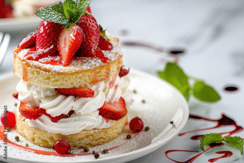 Delicious Strawberry Shortcake Dessert. Delicious Strawberry Shortcake Dessert.