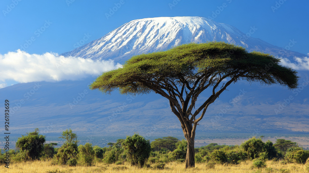 Mount Kilimanjaro in Kenya, located within Amboseli National Park. Mount Kilimanjaro in Kenya, located within Amboseli National Park.