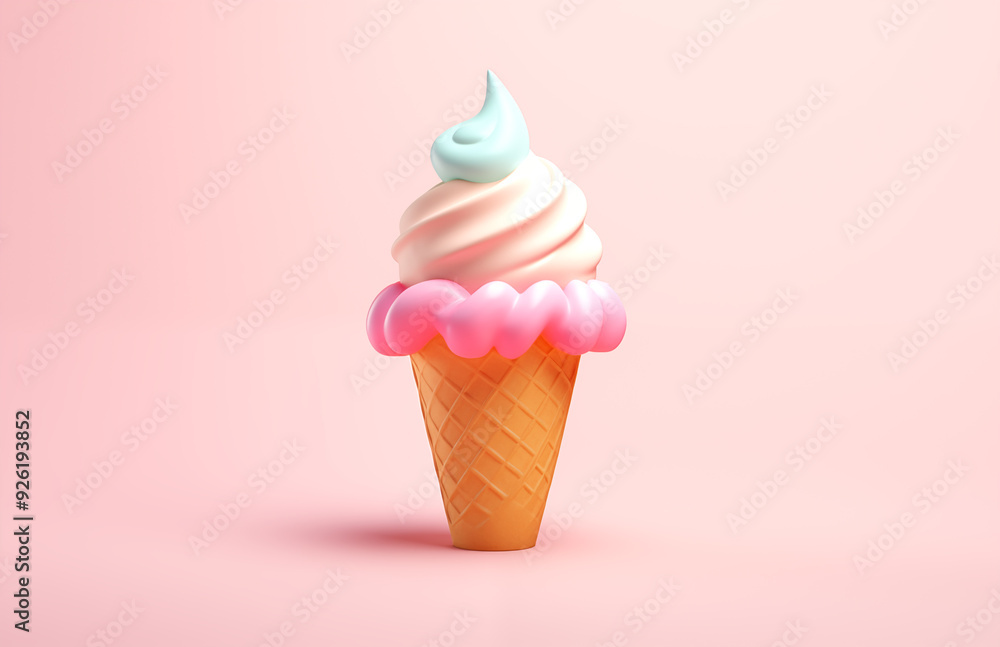 Cartoon cute ice cream illustration
Cartoon cute ice cream illustration