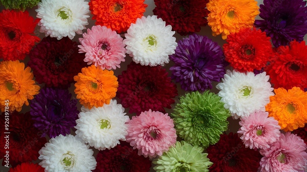 A vibrant arrangement of assorted flowers in various colors, creating a lively and cheerful display. A vibrant arrangement of assorted flowers in various colors, creating a lively and cheerful display.