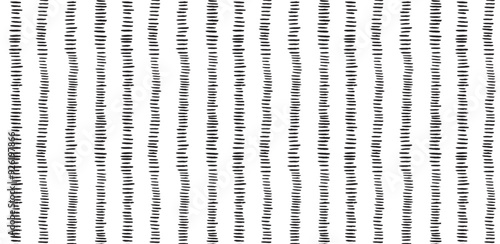 Striped dash line pattern. Vector