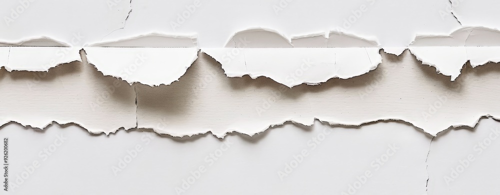 Torn Paper Edges with Sharp Focus Torn Paper Edges with Sharp Focus