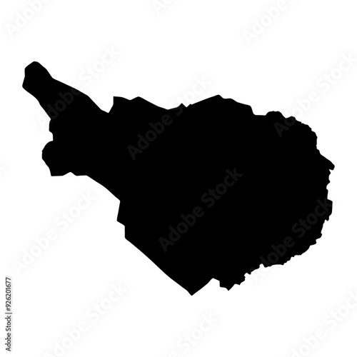 Kotli district map, administrative division of Pakistan. Vector illustration.