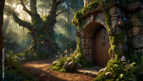 old castle in the forest