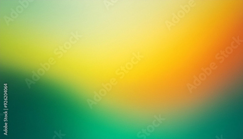 Soft Yellow to Teal Blend of Warm and Cool Tones, Subtle Transition of Light at Dusk, Abstract Fade Between Golden Hues and Calm Greens. Sunset Gradient. Banner Poster Background Wallpaper With Copy 