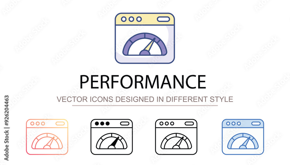 Performance icon design with white background stock illustration Performance icon design with white background stock illustration