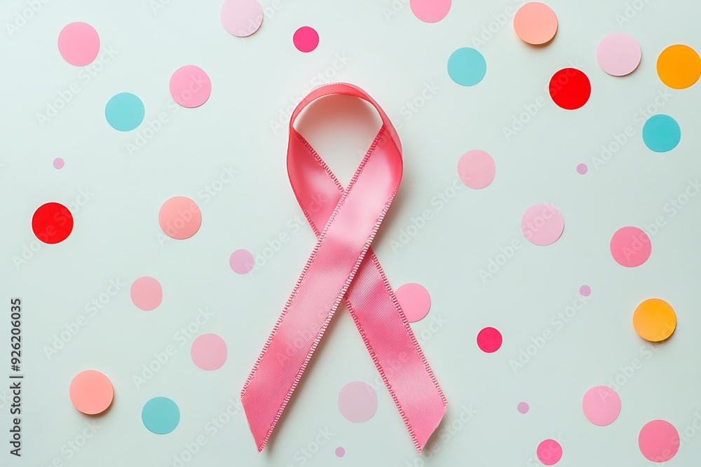 Breast cancer campaign symbol. Breast cancer campaign symbol.