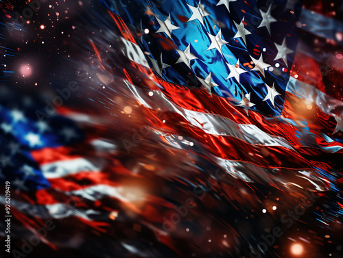 Incredible Flat 4th of july background