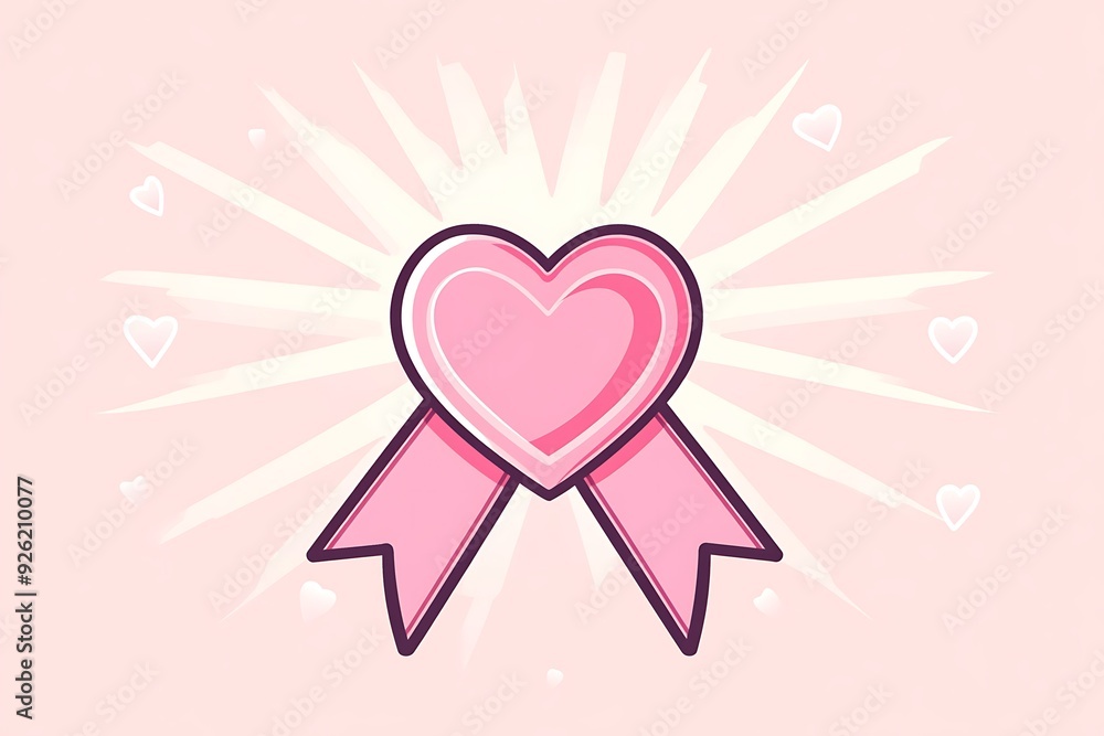 Breast cancer campaign symbol Breast cancer campaign symbol