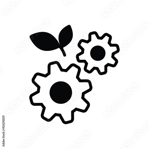 Green Technolog vector icony