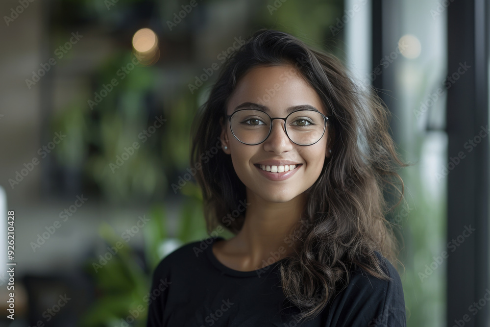 A young attractive smile businessgirl A young attractive smile businessgirl