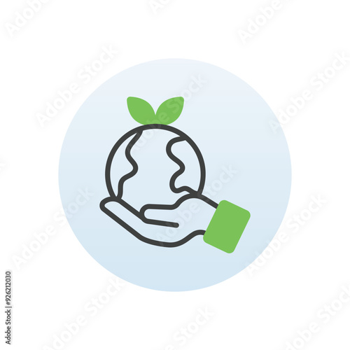 Save The Planet vector icon
