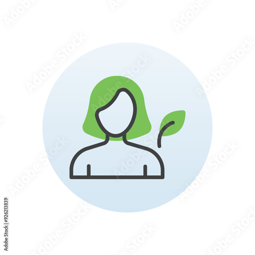 Ecologist vector icon