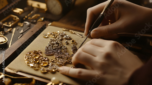 Stock Photos Jewelry Repair: Capturing the Art of Precision in a Jeweler's Workshop