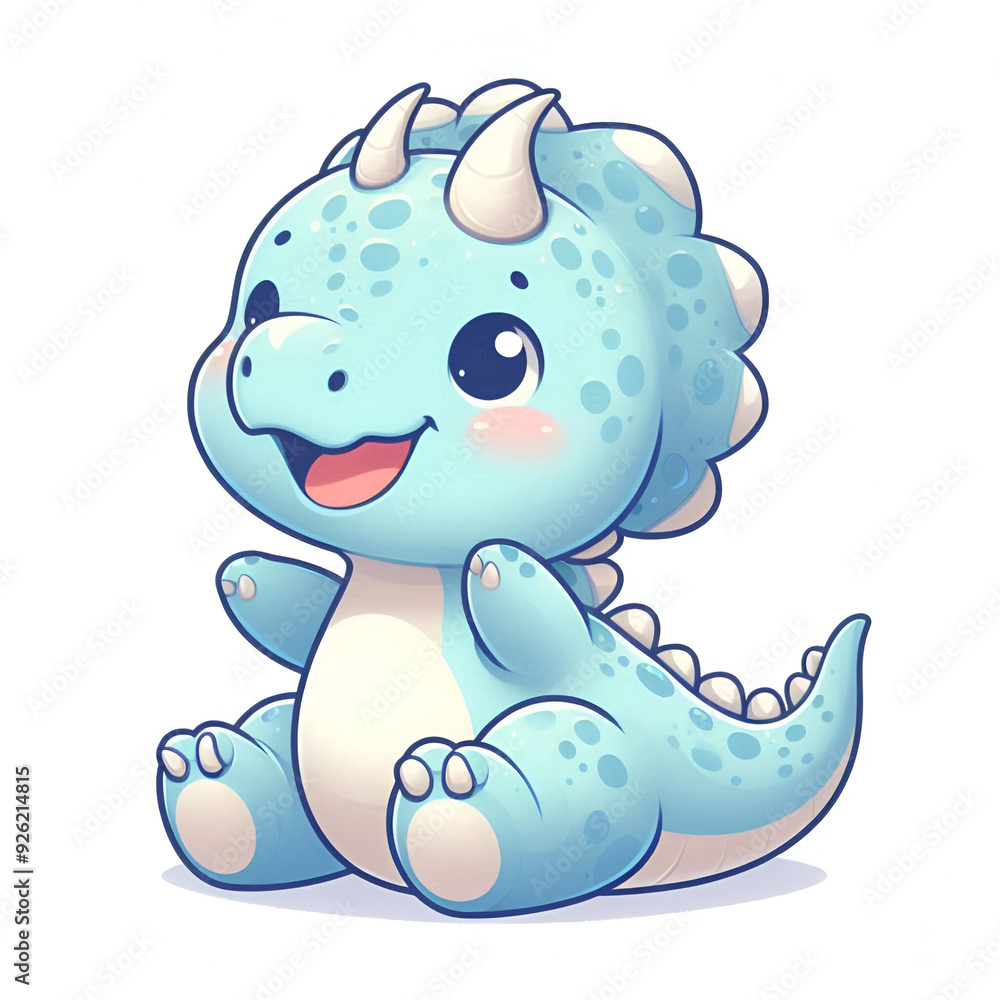 Fototapeta premium Happy Baby Styracosaurus