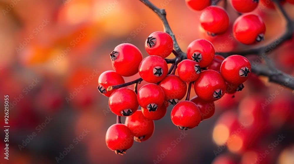 Vibrant Red Berries Close-Up, Showcasing Their Juicy Texture and Rich Color Vibrant Red Berries Close-Up, Showcasing Their Juicy Texture and Rich Color