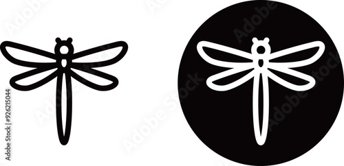 トンボのアイコン素材
