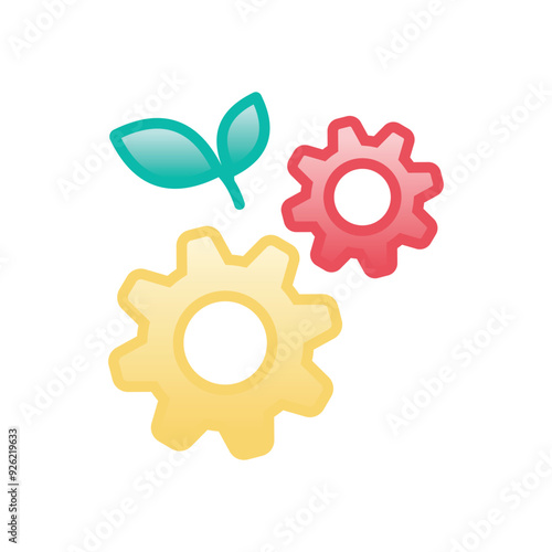 Green Technolog vector icony