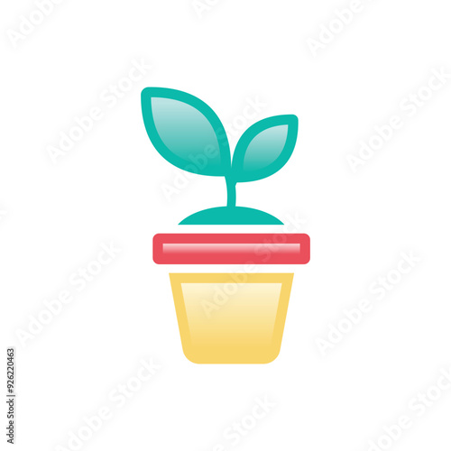 Upgrowth vector icon photo